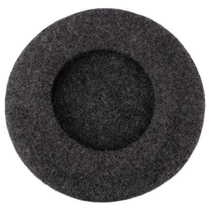 ZAKIRA Wool French Beret for Men & Women, Plain - color: Grey