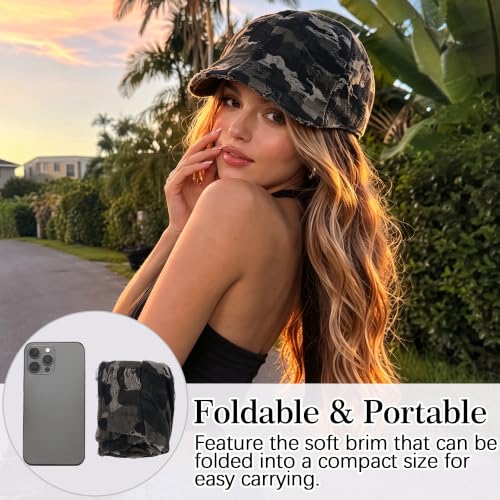 Stylish Newsboy Cap Soft Foldable Flat Cap for Big Heads - color: Camouflage Green