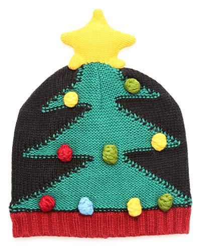 MIRMARU Christmas Holiday Fashion Collections Winter Knitted Pom Pom Beanie Hat.