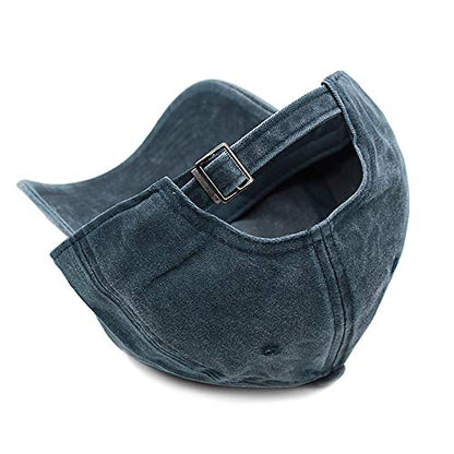 Glamorstar Classic Unisex Baseball Cap Adjustable Washed Dyed Cotton Ball Hat - color: Red Wine+black+navy