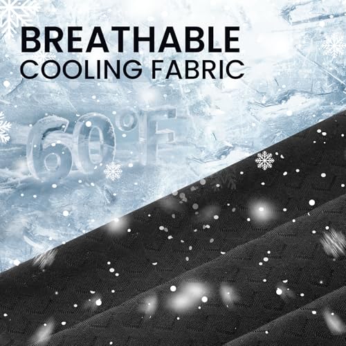 Cooling Balaclava Face Mask with Breathable Holes Sun Protection Full Face Mask for Men Women Fishing Cycling&Outdoor Work - color: Ng Black + Ddm White