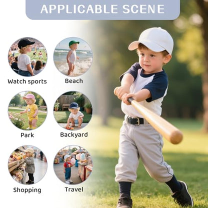 Durio Toddler Baseball Hat Cotton Baby Cap for Boys Girls 1-5T - color: White, size: 2-5T