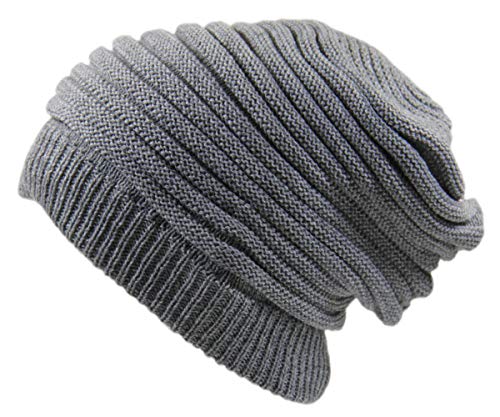 RW Rasta Long Slinky Beanie Hats - color: Grey