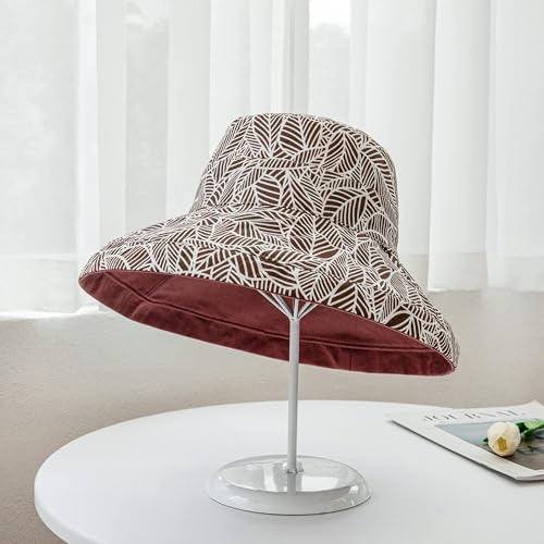 FaroDor Women's Reversible Bucket Hat UV Protection Packable Travel Cap Wide Brim Sun Hats 2026 - color: 6red