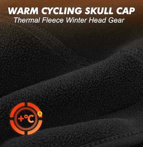 MELASA Winter Ear Warmer Skull Cap Helmet Liner with Glasses Holes - color: Green
