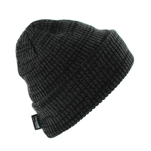 Milani Thinsulate 40 Gram Windchill Insulated Winter Cold Weather Beanie Skull Cap - color: Black/Dark Grey