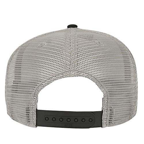 OTTO SNAP Hawaiian Pattern Square Flat Visor 6 Panel Pro Style Snapback Hat - color: Blk/Gry/Gry