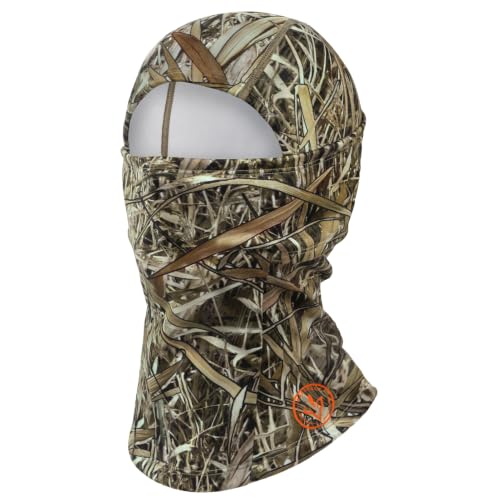 BASSDASH Winter Balaclava Fleece Ski Mask Ninja Hood Neck Warmer Fishing Hunting - color: Marshreed Ⅱ