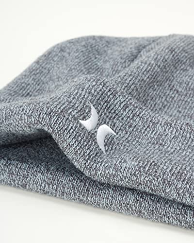 Hurley Mens Icon Knit Cuffed Beanie - color: Cool Grey Heather