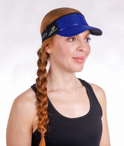 Sparkle Headsweats Running Visor - color: Royal Blue
