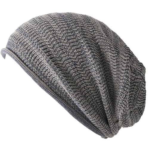 CHARM Mens Summer Sports Knit Beanie - color: Mix Blue
