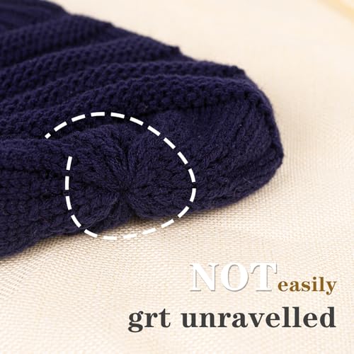 ZOORON Womens Winter Hat Slouchy Beanies for Women Cable Knit Beanie Hats - color: 1pack- Navy