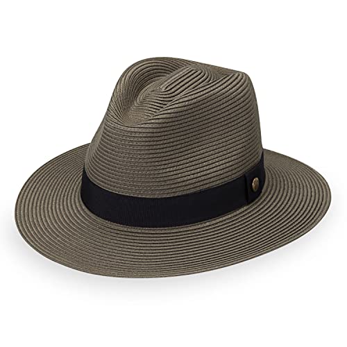 Unisex Palm Beach Fedora, Medium-Large or XL, Packable, UPF 50+, Adjustable - color: Olive, size: Large-X-Large