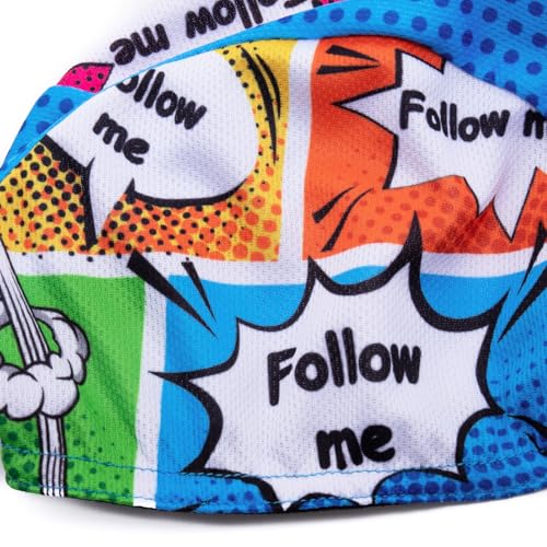 Cycling Cap for Man and Woman Cycling Hat Under Helmet-Polyester Breathable Sweat Absorbent - color: Go-19