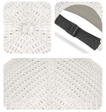 Mens Mesh Brimless Cap with No Brim, Summer Docker Cap Beanie Hat Flip Sailor Skullcap Breathable - color: Beige(off White)