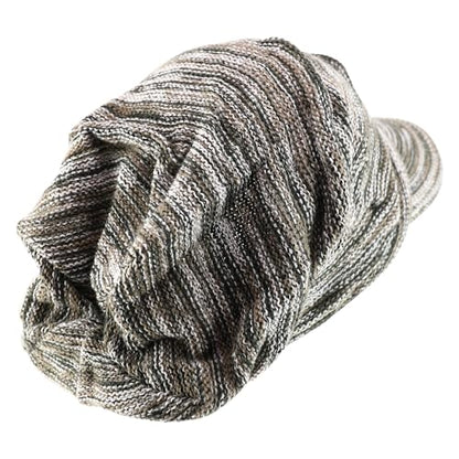 Armycrew Deep Crown Wrinkled Knit Slouch Rasta Beanie Visor - color: Khaki Marled