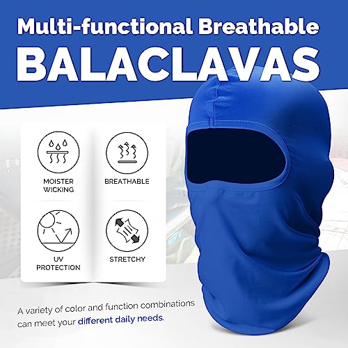 Balaclava Face Ski Mask: 6 Pack Cooling Breathable Full Face Cover - color: Multi-dark