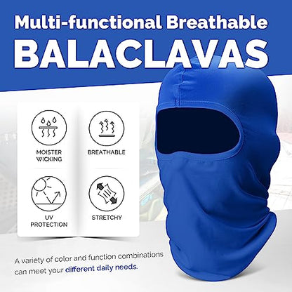 Balaclava Face Ski Mask: 6 Pack Cooling Breathable Full Face Cover - color: Multi-bright