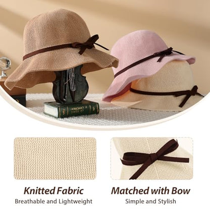 Beach Hats for Women, UPF 50+ UV Protection Foldable Sun Hat Summer Travel