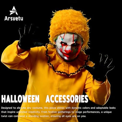 Distressed Ski Mask Balaclava, Yeat Shiesty Knitted Full-Face Mask - color: Yellow