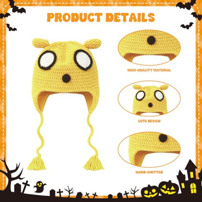Adventuring Costume Beanie Hat Halloween Adult Anime Character Hat One Size, Winter Warm Cartoon Animal Dog, Halloween Cosplay Costume Anime Costume Set