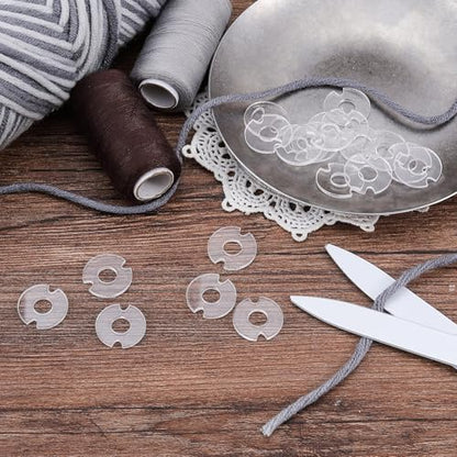 10pcs Acrylic Hat Pom Poms Buttons, 20mm Removable Knitted Hat Button, Round Faux Fur Fastener Sewing Accessories for Crochet Knitting Beanies- Clear - color: Clear-E-10pcs