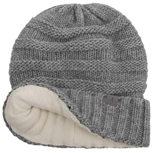 Lierys Jil 오버사이즈 니트 모자 여성/남성용 - 독일산 - color: Grey, size: 6 3/4