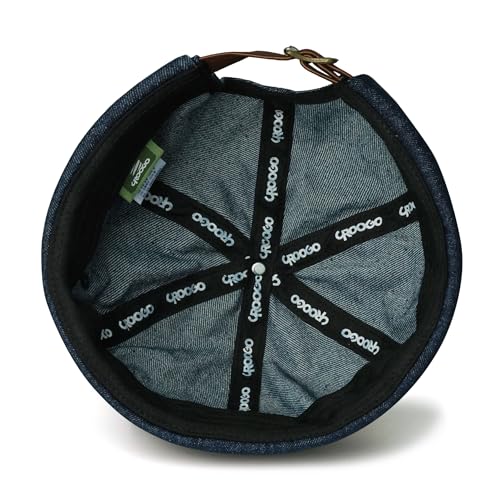 Clakllie Cotton Docker Hat Brimless Hats for Men Retro Sailor Skullcap - color: Fma2503-blue
