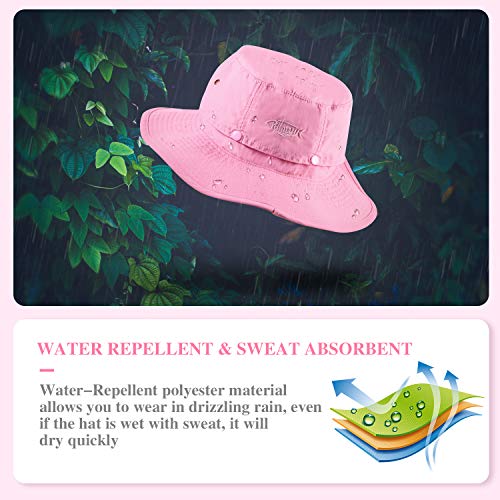 Palmyth Head Net Hat, Sun Hat Safari Hat - color: Pink