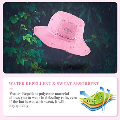 Palmyth Head Net Hat, Sun Hat Safari Hat - color: Pink
