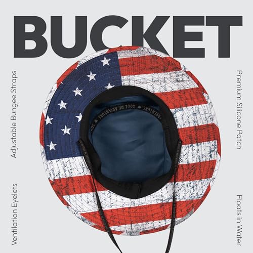 Soul of Adventure Bucket Hat | UV 50+ for Adults | Sun Protection with Adjustable Fit, Moisture-Wicking Fabric - color: Split Dye