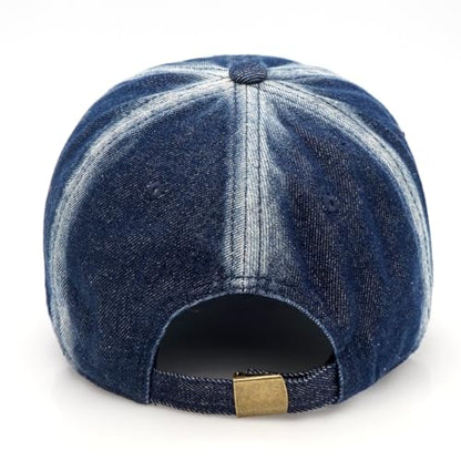 Baseball Cap for Women Men Classic Strapback Hats Adjustable Sun Hat - color: Navy B