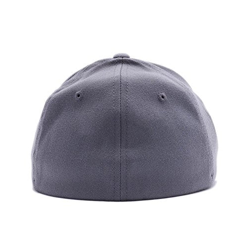 Spartan Skull Warrior Helmet Molon Labe/ΜΟΛΩΝ ΛΑΒΕ - Come and Take Embroidered Flex Fitted Baseball Hat - color: Grey, size: Small-Medium