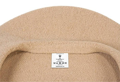 TOP HEADWEAR Wool Blend French Bohemian Beret - color: Beige