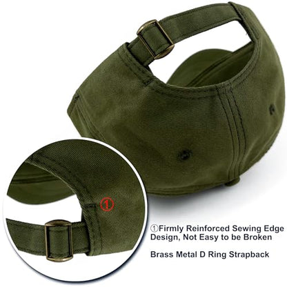 Loneshark Short Brim Baseball Cap for Running Small Bill Umpire Hat - color: Green