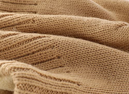 Home Prefer Toddler Boys Girls Hats Earflaps Fleece Knit Beanie Kids Winter Hat - color: Khaki, size: 2-5T