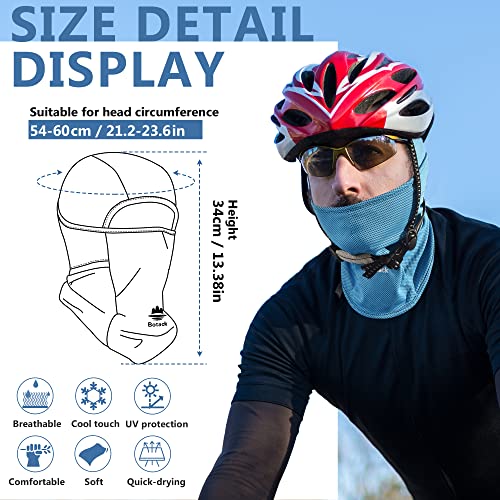 Balaclava Ski Mask, Sun Protection Breathable Face Cover Men Women - color: Blue