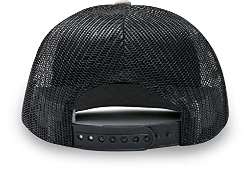 L2K Classics Plain Trucker Mesh Cap Baseball Cap - Mens Hats Trucker Hats for Men - color: Heather/Black