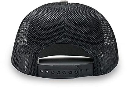 L2K Classics Plain Trucker Mesh Cap Baseball Cap - Mens Hats Trucker Hats for Men - color: Heather/Black