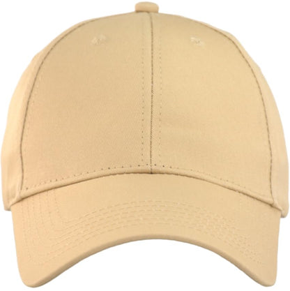 TSSGBL Classic Plain Baseball Cap, Small/M-L/XL-3XL Big Head Fit, Unisex Adjustable Cotton Structured Golf Dad Hat - color: C-khaki, size: XX-Large