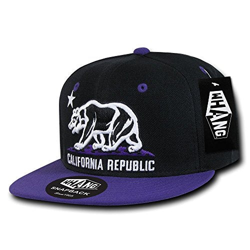 Whang Snapbacks - color: Black/Purple