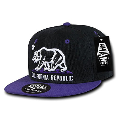 Whang Snapbacks - color: Black/Purple