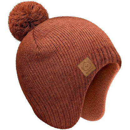 KeaBabies Baby Beanies, Winter Baby Hats for Boys, Girls (Clay, 6-36M) - color: Clay