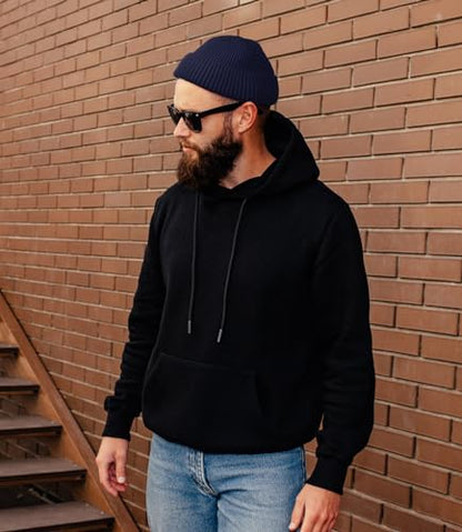 ROYBENS Short Wool Fisherman Beanie for Men Women Knit Fleece Lined Beanies - color: 2pcs-black+navy Blue