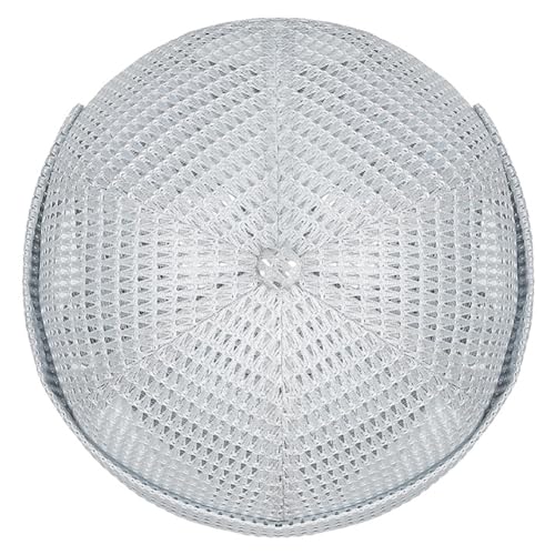 Mens Mesh Brimless Cap with No Brim, Summer Docker Cap Beanie Hat Flip Sailor Skullcap Breathable - color: Light Grey