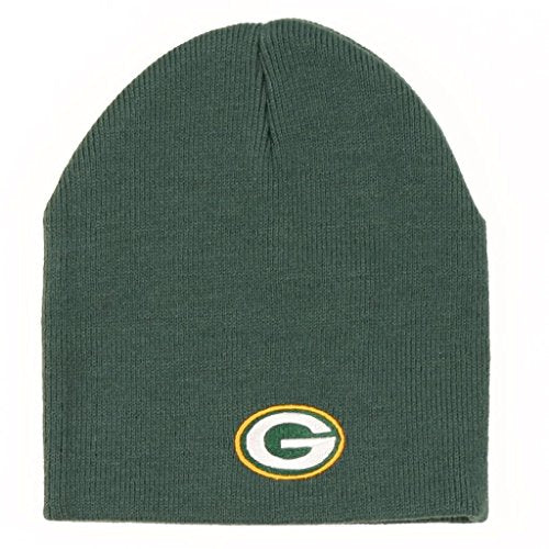 47 Cuffless Winter Beanie Hat - NFL, One Size Fits Most, Knit Skull Toque Cap - style: Green Bay Packers - Green