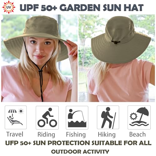 Solaris Wide Brim Sun Hat with Neck Flap - color: Olive, size: One Size