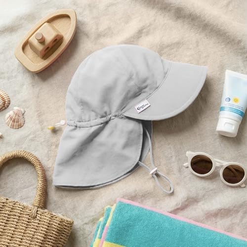 Green Sprouts Unisex-Baby Flap Sun Protection Swim HatHat - color: Gray, size: 9-18 Months