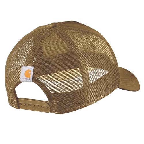 Carhartt Men's Rugged Flex Twill Mesh-Back Script Patch Cap - color: Golden Grass
