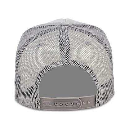 Lids Blank Basic Foam Trucker Adjustable Snapback Hat - color: Gray/Gray